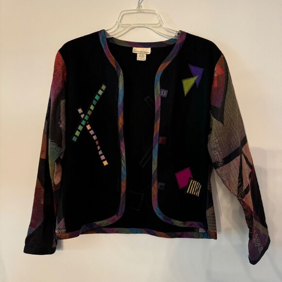 Vintage Lynn Murray Jacket Women’s Retro Artsy Tapestry Wool blend size 6 - Picture 2 of 16
